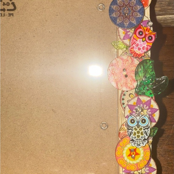Sold Colorful Handcrafted Owl-Themed Picture Frame- 4x6 - Picture 4 of 5